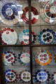 Plates cataloging available pottery color sample from Staffordshire color suppliers at Gladstone Pottery Museum. Longton, Stoke, England