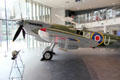 Supermarine Spitfire fighter at Potteries Museum & Art Gallery. Hanley, Stoke-on-Trent, England.