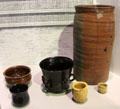 Glazed earthenware pottery from Straffordshire at Potteries Museum & Art Gallery. Hanley, Stoke-on-Trent, England.