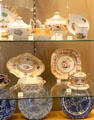 Collection of Spode ceramics at Potteries Museum & Art Gallery. Hanley, Stoke-on-Trent, England.