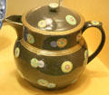 Brown earthenware covered jug pattern 2307 by Spode at Potteries Museum & Art Gallery. Hanley, Stoke-on-Trent, England