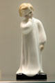 Bone china figure Darling by Charles Vyse made by Doulton & Co. of Burslem, Staffordshire at Potteries Museum & Art Gallery. Hanley, Stoke-on-Trent, England.