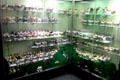 Collection of cow cream jugs at Potteries Museum & Art Gallery. Hanley, Stoke-on-Trent, England.