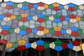 One Smithfield with colored glass panels is opposite the Potteries Museum & Art Gallery. Hanley, Stoke-on-Trent, England