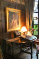 Drop leaf table with portable writing desk at Wightwick Manor. Wolverhampton, England.