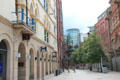 Streetscape leading to Victoria Square. Belfast, Northern Ireland.