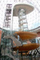 Interior of dome over Victoria Square shopping center. Belfast, Northern Ireland.