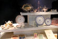 Titanic & Olympic silver & porcelain service pieces at Ulster Transport Museum. Belfast, Northern Ireland.
