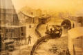 Photo of Listowel & Ballybunion monorail railway in Kerry designed by Francois Lartique of France at Ulster Transport Museum. Belfast, Northern Ireland.