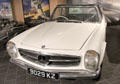Mercedes 230 SL car at Ulster Transport Museum. Belfast, Northern Ireland.