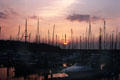 Sunset over Bangor Harbor. Bangor, Northern Ireland