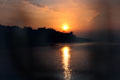 Sunset over Bangor Harbor. Bangor, Northern Ireland.