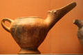 Minoan pottery teapot of Vassiliki Ware with exaggerated spout from Isthmus of Ierapetra, Crete at British Museum. London, United Kingdom.