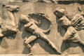 Detail of Amazon Frieze from Mausoleum at Halikarnassos Bodrum, Turkey at British Museum. London, United Kingdom.