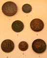 Collection of medals from International Exhibitions at British Museum. London, United Kingdom.