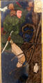 March monthly labor series ceramic tile by William Morris, Philip Webb, Lucy Faulkner et al made by Morris, Marshall, Faulkner & Co at Morris Gallery. London, United Kingdom.