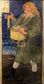 November monthly labor series ceramic tile by William Morris, Philip Webb, Lucy Faulkner et al made by Morris, Marshall, Faulkner & Co at Morris Gallery. London, United Kingdom.