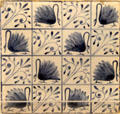 Swan ceramic tile by William Morris in Netherlands at Morris Gallery. London, United Kingdom.