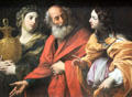 Lot & his Daughters leaving Sodom painting by Guido Reni at National Gallery. London, United Kingdom.