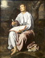 St John Evangelist on Island of Patmos painting by Diego Velázquez at National Gallery. London, United Kingdom.