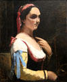Italian Woman painting by Jean-Baptiste-Camille Corot at National Gallery. London, United Kingdom.