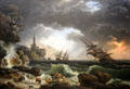 Shipwreck in Stormy Seas painting by Claude-Joseph Vernet at National Gallery. London, United Kingdom.