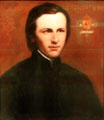 Architect & interior designer Augutus Pugin portrait at National Portrait Gallery. London, United Kingdom.