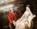 Theatrical family David Garrick & Eva Maria Garrick portrait by Sir Joshua Reynolds at National Portrait Gallery. London, United Kingdom.