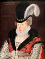 Lady Kytson portrait by George Gower of London at Tate Britain. London, United Kingdom.