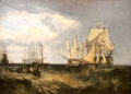 Spithead: Two captured Danish Ships Entering Portsmouth Harbour painting by Joseph Mallord William Turner at Tate Britain. London, United Kingdom.