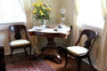 Marble top table in Kirkbride room at Conde-Charlotte Museum. Mobile, AL.