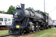 St Louis San Francisco Railway Steam Locomotive #4003 beside Fort Smith Trolley Museum. Fort Smith, AR.