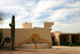 Modern house using native themes. Phoenix, AZ.
