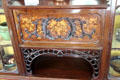 Details of Gilded Age display cabinet in Corbett House at Tucson Museum of Art. Tucson, AZ.