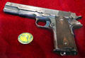 Colt model 1911 automatic pistol, war booty from military chase of Poncho Villa at Arizona History Museum. Tucson, AZ.