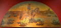 Cowboy mural from 2nd Southern Pacific Rail Tucson depot by Maynard Dixon at Arizona History Museum. Tucson, AZ.