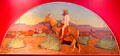 Apache mural from 2nd Southern Pacific Rail Tucson depot by Maynard Dixon at Arizona History Museum. Tucson, AZ.