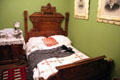 Bedstead & quilt at Arizona History Museum. Tucson, AZ.