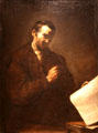 Greek Sage painting by Jusepe de Ribera of Spain at University of Arizona Museum of Art. Tucson, AZ.