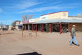 Covered wooden sidewalk along Allen Street between OK Corral & what was originally Quong Kee's Can Can restaurant building. Tombstone, AZ.