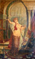Painting of Fatima who belly danced at Bird Cage Theatre in 1881 & later gained fame at the Chicago World's Fair at Bird Cage Theatre. Tombstone, AZ.