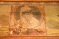 Lithographed circus poster with portrait of woman at Bird Cage Theatre. Tombstone, AZ.