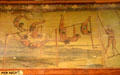 Lithographed circus poster with acrobats on crossbars at Bird Cage Theatre. Tombstone, AZ.