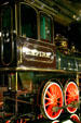 Cab of Virginia & Truckee Railroad locomotive #13 "Empire" at California State Railroad Museum. Sacramento, CA.