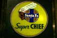 Santa Fe Super Chief light panel at California State Railroad Museum. Sacramento, CA.