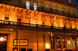 Francis William Fratt Building in Old Sacramento at night. Sacramento, CA.