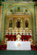 High altar of Santa Clara de Asis Mission. San Jose, CA.