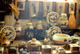 Native pottery crafts store at Calico. CA.