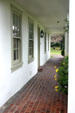 Porch of Underwood-Brown adobe. Monterey, CA.
