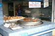Smoking salmon booth at fisherman's wharf. Monterey, CA.